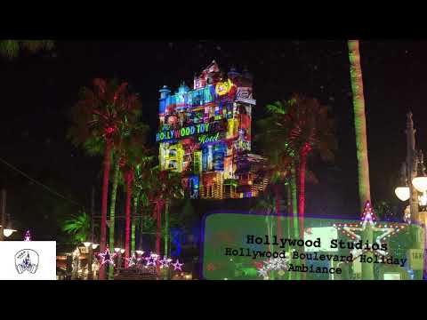 Walt Disney World Hollywood Boulevard Christmas Ambiance Music