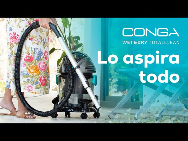 Cecotec Conga Wet&Dry TotalClean Aspirador de Sólidos y Líquidos 1400W video
