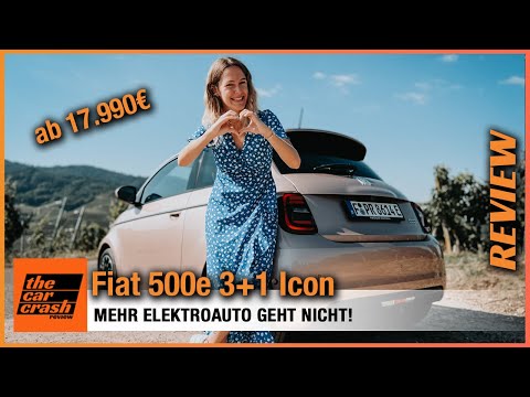 Fiat 500 e 3+1 Icon (2021) Unser ultimativer Alltags-Check! Fahrbericht | Review | Test | Reichweite