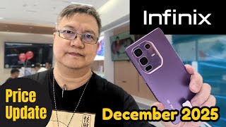 INFINIX Phones Price List Update for December 2025 infinix note 50 hot 60 zero flip smart 10