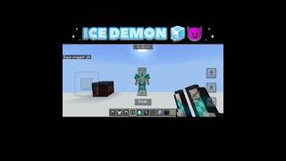 "ICE DEMON"😈 ❄️|| Ice Theme Armor Trim || (OP BLUE COMBO)#minecraft #shorts