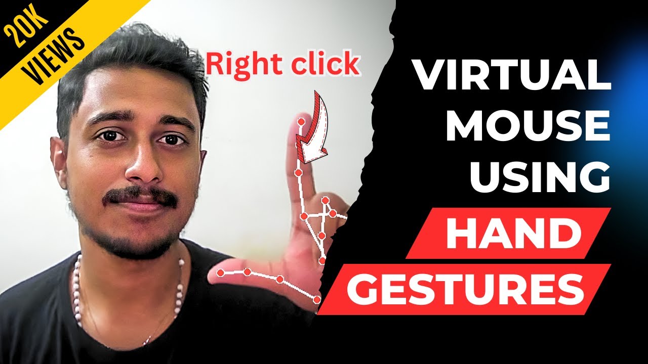 Virtual Mouse Using Hand Gesture Recognition | AI Mouse | OpenCV Virtual Mouse | MediaPipe