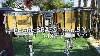 Video thumbnail for Pearl Free Floating Brass 14x6.5 y 14x8 Tarola Snare Drum by Soy Tarolero