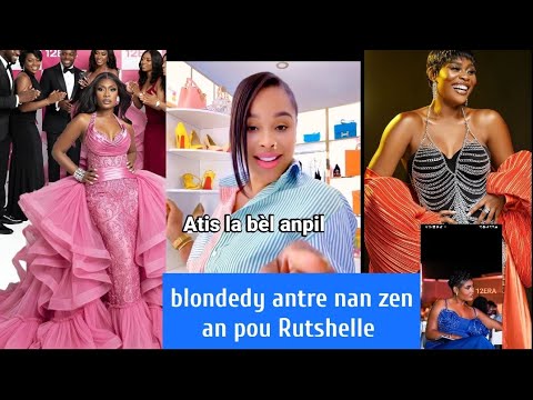 Blondedy antre nan an pou Rutshelle D-perfect gen lot fanm menaj zen pete