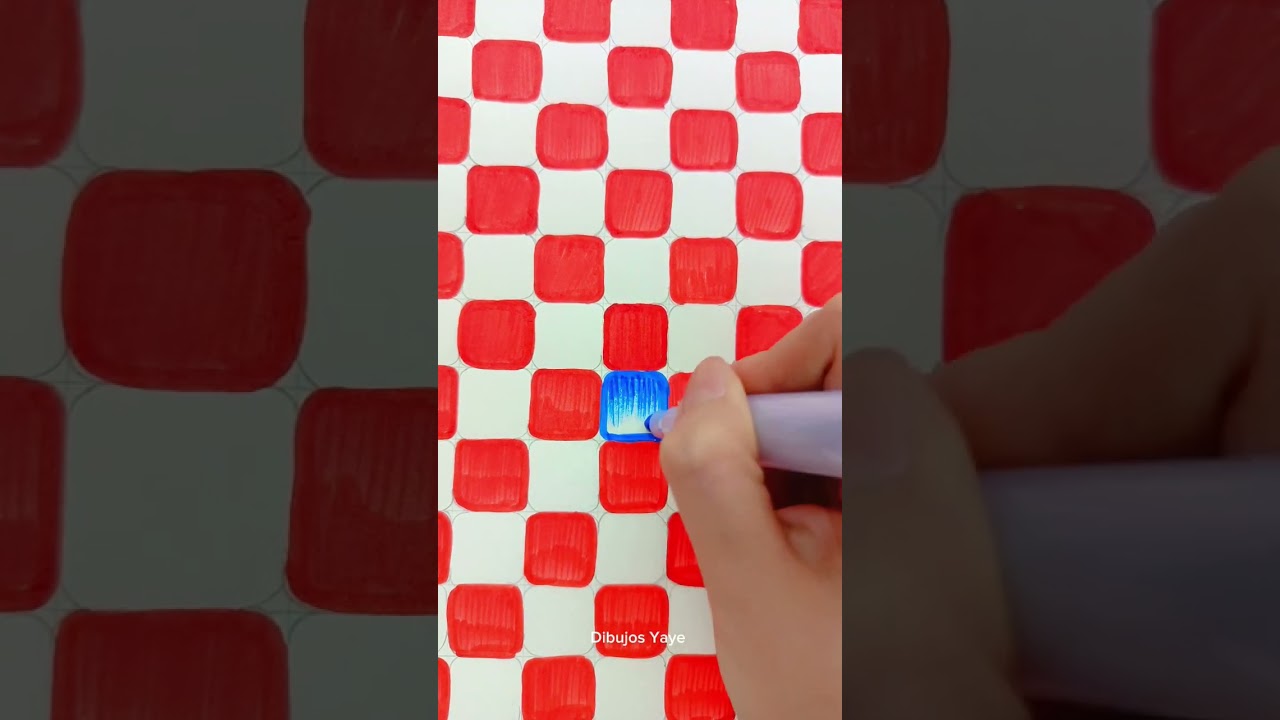 Optical illusion✨❤️ comment 1 to 100🎨 #art #satisfying