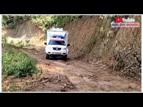 DRIVING SKILL OF AN AMBULANCE DRIVER IN SLIPPERY ROAD #KUKI #HENGLEPROAD #YODHA