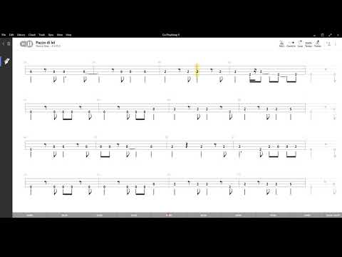 Pazzo di leib ( Biagio Antonacci ) ,Tablatura e base Senza Basso - Backing bass track - NO BASS