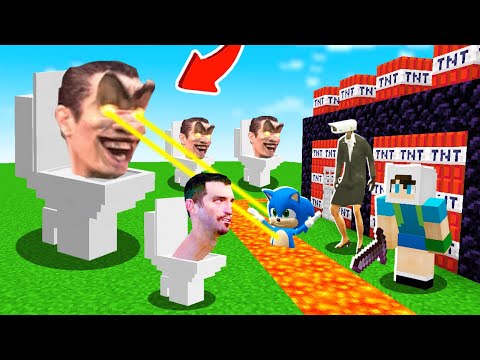 SKIBIDI TOILET VS EN GÜVENLİ EV - ⚠️ Minecraft