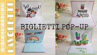 BIGLIETTI AUGURI POP UP fai da te: IMPARA COME si fanno! - card making tutorial italiano #12