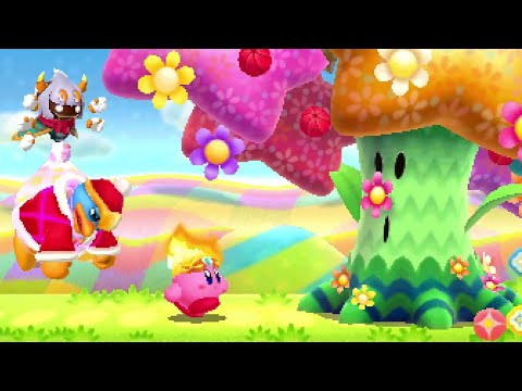 Kirby: Triple Deluxe - Level 1: Fine Field - No Damage 100% Walkthrough