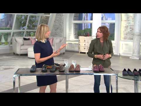 Clarks Unstructured Leather Slip-on Shoes - Un.Loop with Sharon Faetsch