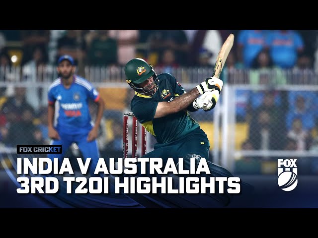 India v Australia – 3rd T20I Full Match Highlights I 29/11/23 I Fox Cricket