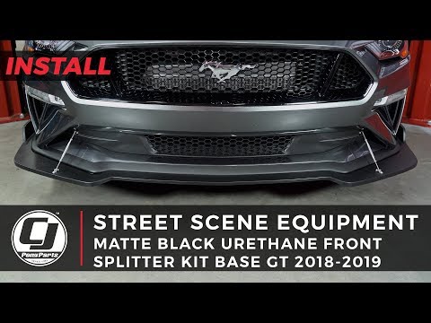 2018-2023 Mustang Install: Street Scene Equipment Urethane Front Splitter Kit