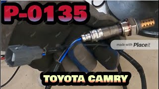 Toyota Camry check engine code p0135 diagnose and repair.