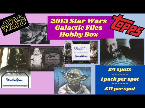 🌟2013 Star Wars Galactic Files 2 Hobby Box🌟 ArmaGEEKdon Trading Card Box Break #69