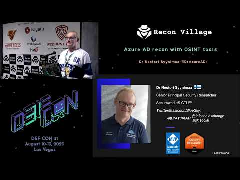 Azure AD recon with OSINT tools - Recon Village @DEF CON 31