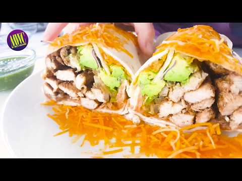 CÓMO HACER BURRITOS GIGANTES rellenos de pollo