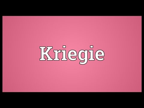 Kriegie Meaning