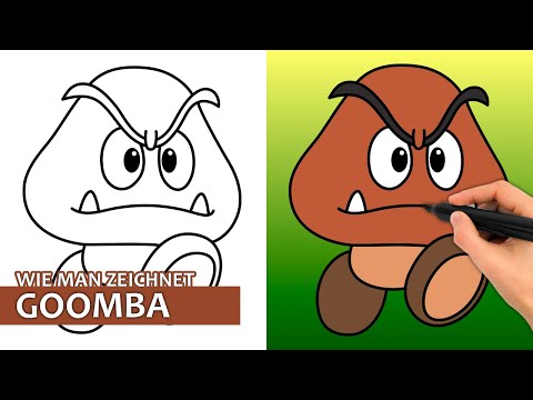 Wie Man Goomba Zeichnet (Einfaches Zeichentutorial)
