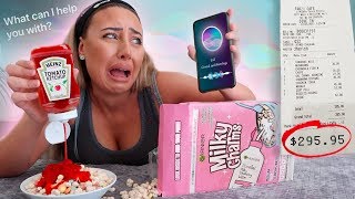 LETTING SIRI DECIDE WHAT I EAT FOR 24 HOURS!!! (Impossible Food Challenge)