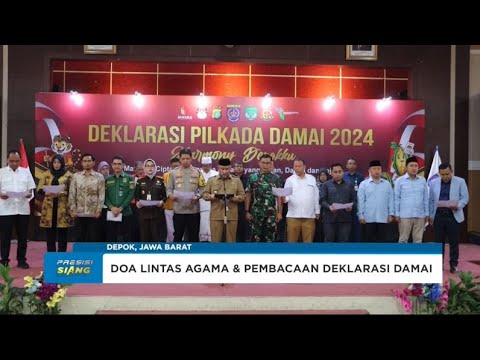 DOA BERSAMA PILKADA DAMAI PILWALKOT DEPOK, JABAR