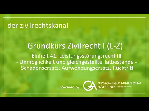 Folge 45: Unmöglichkeit - Schadens- und Aufwendungsersatz, Rücktritt