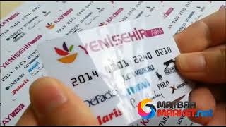 760 micron plastik müşteri kartı. Matbaamarket.net