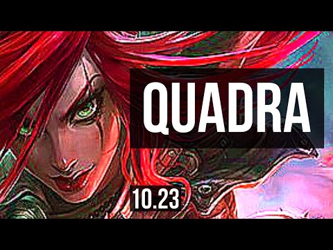 KATARINA vs SYLAS (MID) | Quadra, 6 solo kills, 1.4M mastery, 300+ games | KR Grandmaster | v10.23