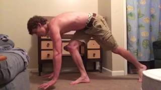 Teen bodybuilder does 142 PROPER push-ups! (Redo of last video)