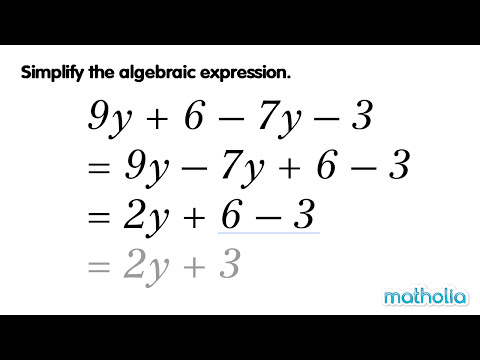 Simplifying Algebraic Expressions (2)