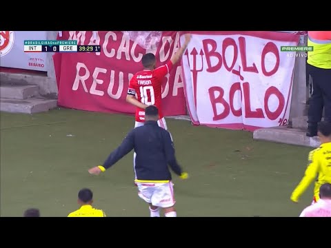 Gol de Taison - Internacional 1 x 0 Grêmio - Brasileirão 2021