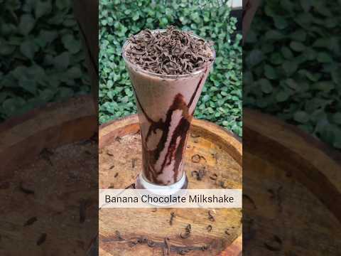 Today's Special Banana Chocolate Milkshake Recipe #youtubeshorts #food #shortsvideo #recipe