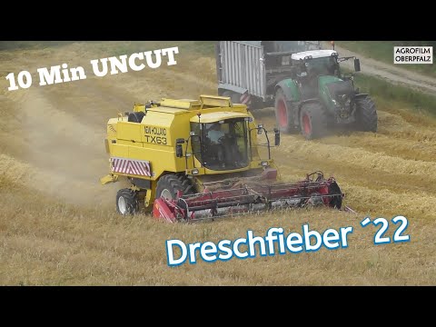Dreschfieber ´22: New Holland TX 63 - 10 Min ungeschnitten - LU Bücherl -Geringhoff Klappschneidwerk