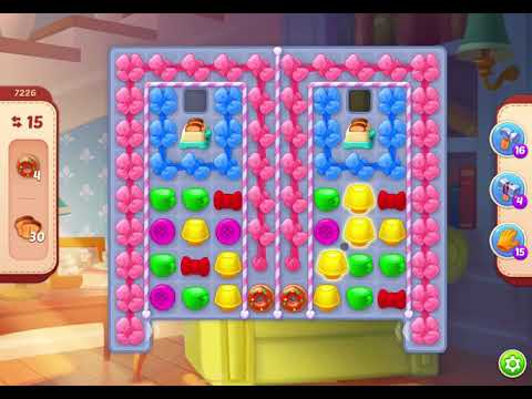 HomeScapes Level 7226 no boosters (15 moves)