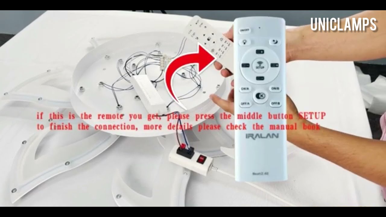 Connecting Remote Control / Afstandsbediening Verbinden Met De Lamp