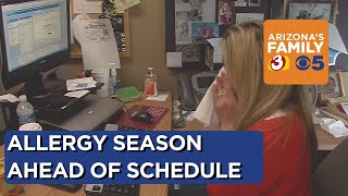 Allergy season off to an early start in the Phoenix-area