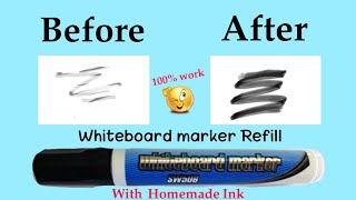 diy white board marker | empty whiteboard marker refill | how to refill empty marker
