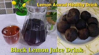 How To Make Black Lemon Juice | Black Lemon Juice Drink | Healthy Drink