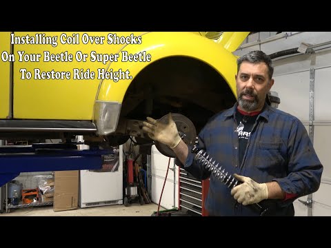 Level Your VW Beetle With Rear Coil Over Shocks. The 74 Super Beetle Is back To Stock Ride Hight!