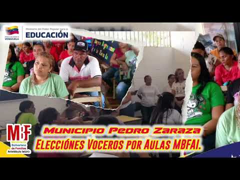 ELECCIÓNES MBFAI MUNICIPIO PEDRO ZARAZA 