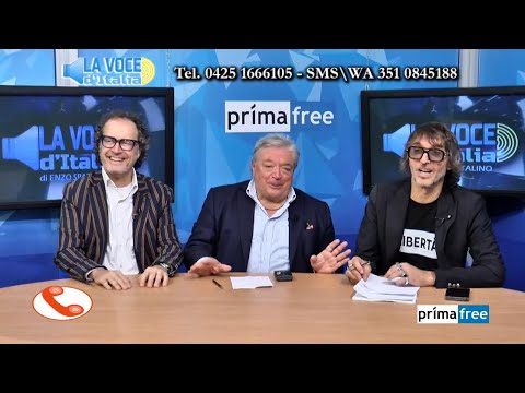 Cruciani e Merkù ospiti di Spatalino a "La voce d'Italia" (Prima Free Tv) del 14.9.2024
