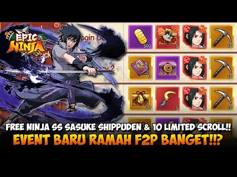 Epic Ninja : Gratis Ninja SS Sasuke Shippuden Dan Bisa Tukar Shar Hashirama Senju & Tobirama Senju!!