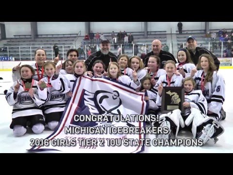 2016 Girls Tier 2 10U state title game - Michigan IceBreakers vs. Livonia Knights