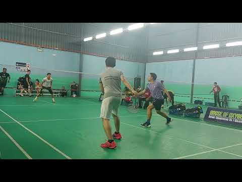Badminton Men's Double SemiPro HOO Tournament - Ameer Zainuddin / Taufiq Vs Kim Lim / Farid Naslim