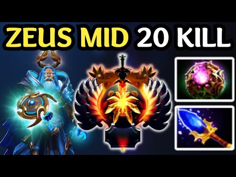 🔥 20 KILL ZEUS MID — UNSTOPPABLE LIGHTNING STRIKES !! DOTA 2 🔥
