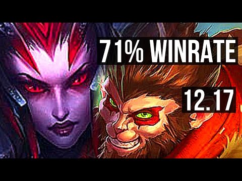 ELISE vs WUKONG (JNG) | 8/1/10, 71% winrate, Dominating | KR Master | 12.17