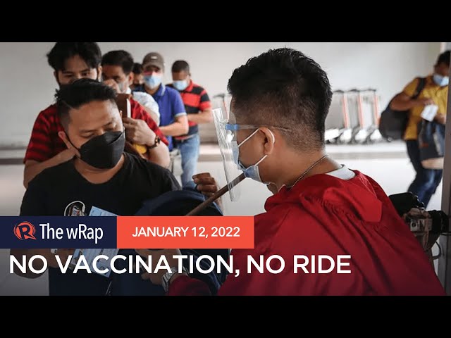 DOTr bars unvaccinated from public transport in Metro Manila