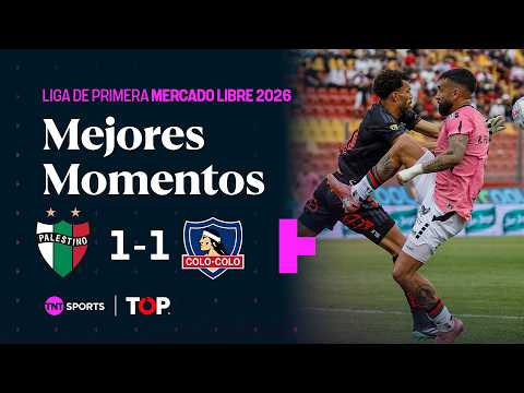 Compacto TOP | ⚪🟢🔴 Palestino 1 - 1 ⚪⚫ Colo-Colo | Liga de Primera Mercado Libre 2026 - Fecha 25