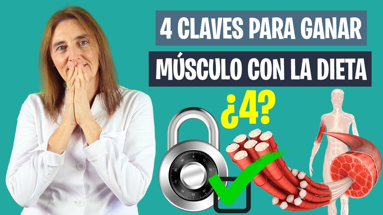 4 CLAVES para GANAR MÚSCULO con DIETA | Alimentación para ganar masa muscular | Nutrición deportiva