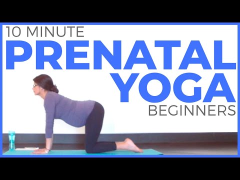10 minute PRENATAL YOGA for Beginners (Safe for ALL Trimesters)